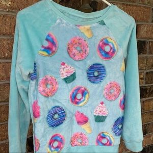 Justice girls fuzzy sweater